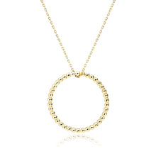 Silver (925) gold-plated necklace - circle of balls