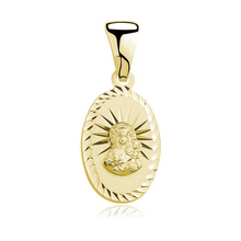 Silver (925) gold-plated pendant Virgin Mary / Black Madonna