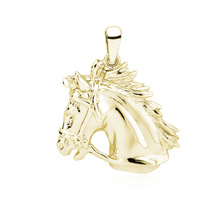 Silver (925) gold-plated pendant - horse 