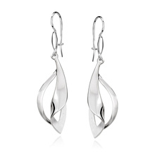 Silver (925) long earrings