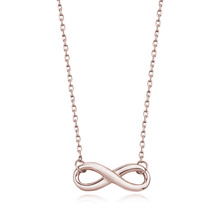 Silver (925) necklace Infinity rose gold-plated