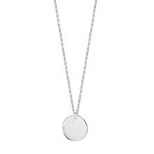 Silver (925) necklace with circle