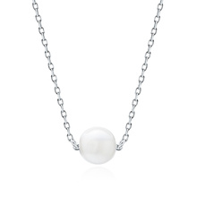 Silver (925) necklace with pearl