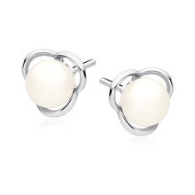 Silver (925) pearl earrings