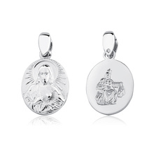 Silver (925) pendant - Jesus Christ / Scapular Mary