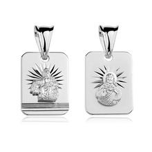 Silver (925) pendant Jesus Christ / Scapular Mary