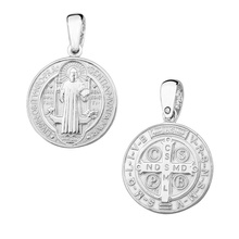 Silver (925) pendant Saint Benedict