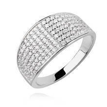 Silver (925) ring with white zirconia