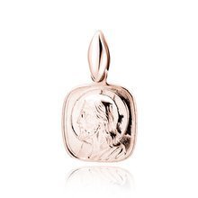 Silver (925) rose gold-plated pendant Jesus Christ