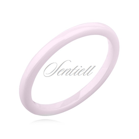 Pink ceramic ring 2mm