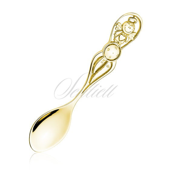 Silver (925) Christening gold-plated spoon for baby