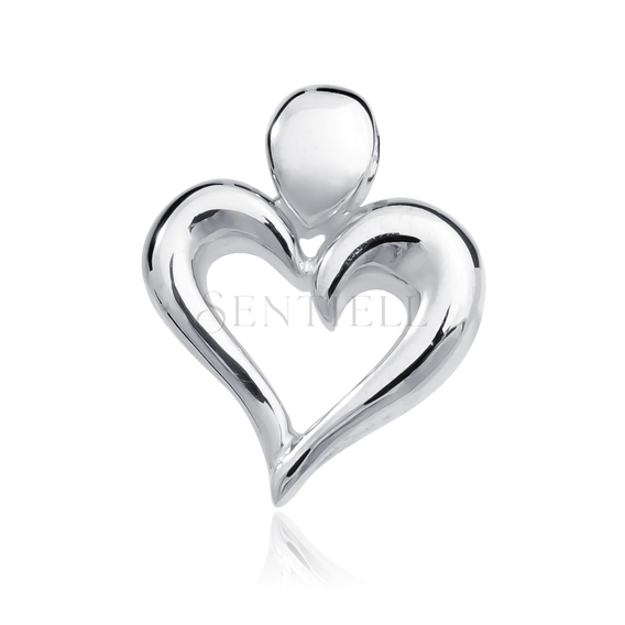 Silver (925) Pendant  heart with bold shores