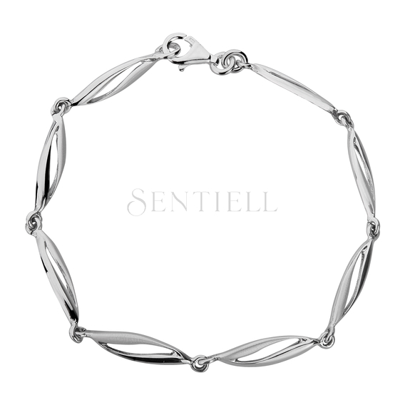 Silver (925) bracelet  high polished with satin