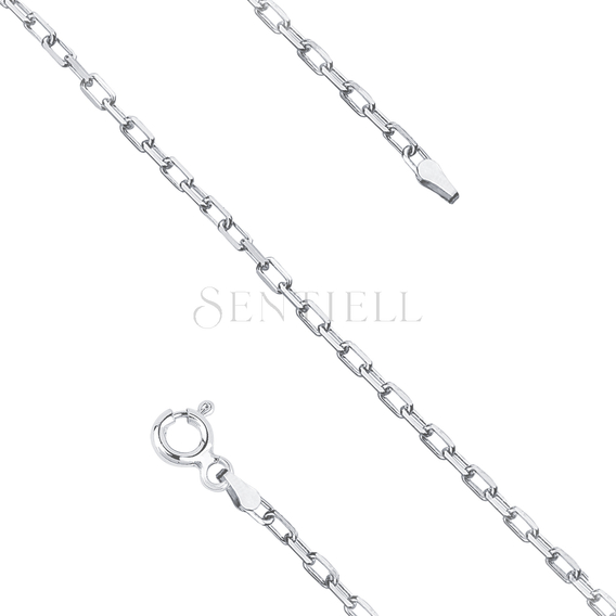 Silver (925) chain anchor diamond cut without plating