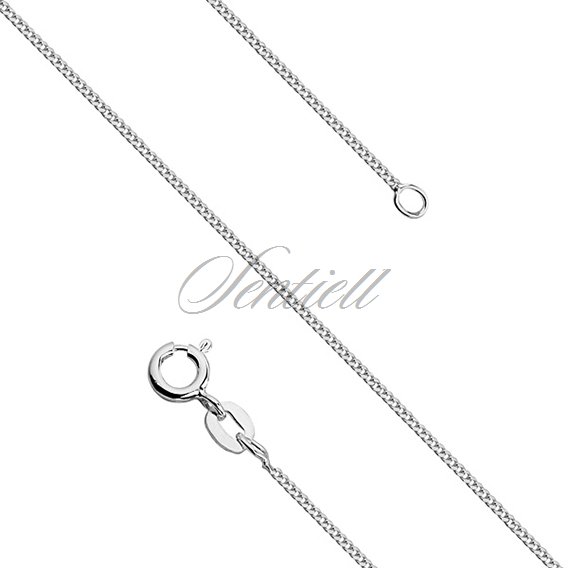 Silver (925) diamond-cut chain - curb Ø 030