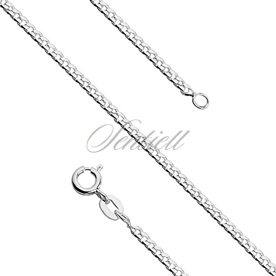 Silver (925) diamond-cut chain - curb Ø 065