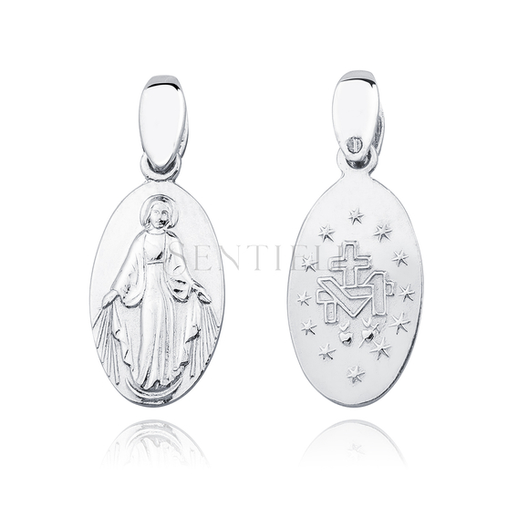 Silver (925) doublesided pendant - Miraculous Virgin Mary / Blessed Virgin Mary 