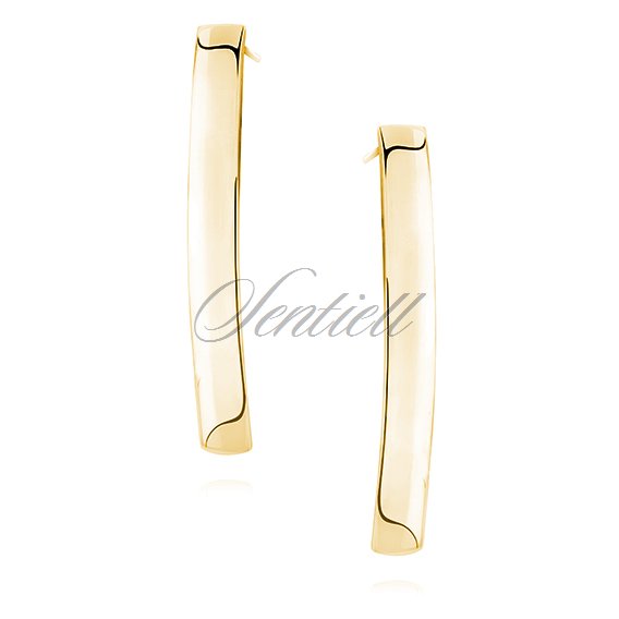 Silver (925) earrings, gold-plated