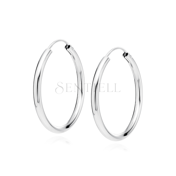 Silver (925) earrings hoop