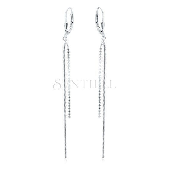 Silver (925) earrings with chains