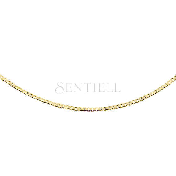 Silver (925) gold-plated Venetian box chain - diamond-cut