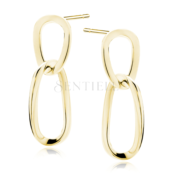 Silver (925) gold-plated earrings