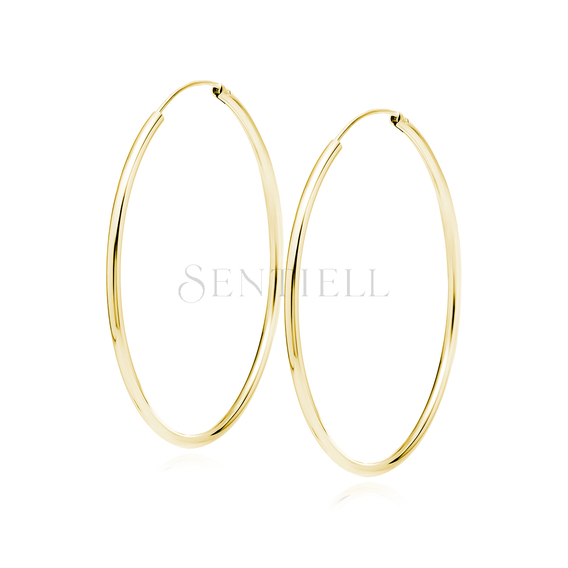 Silver (925) gold-plated earrings hoop