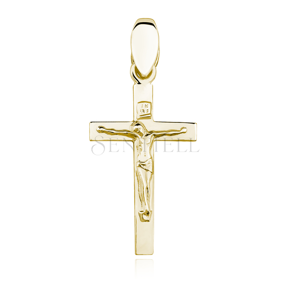 Silver (925) gold-plated pendant cross
