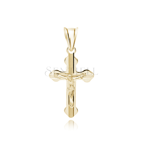 Silver (925) gold-plated pendant cross