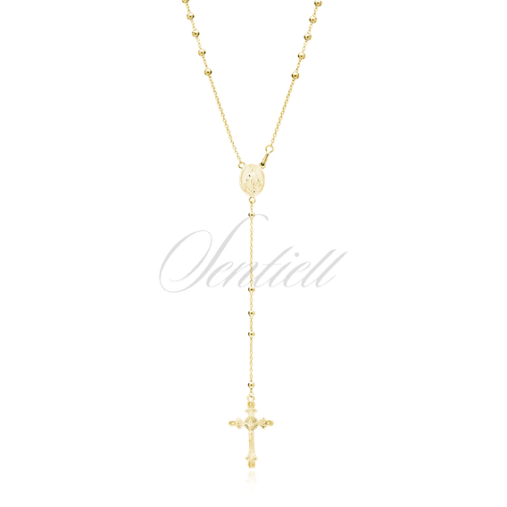 Silver (925) gold-plated rosary necklace