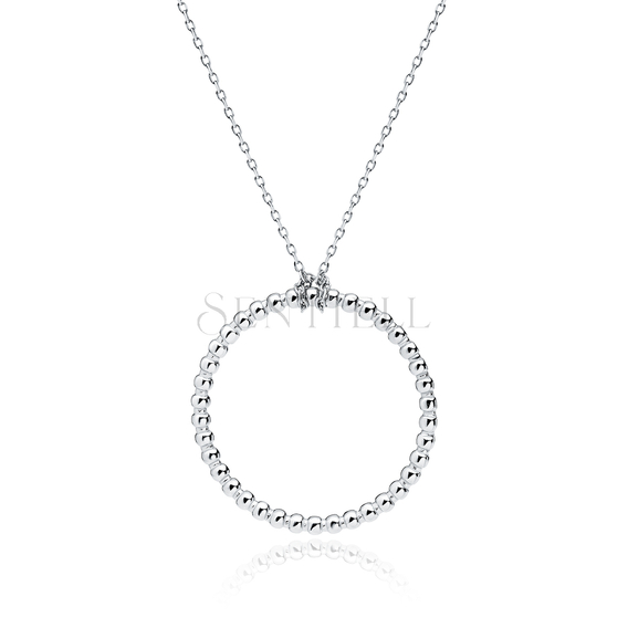 Silver (925) necklace - circle of balls