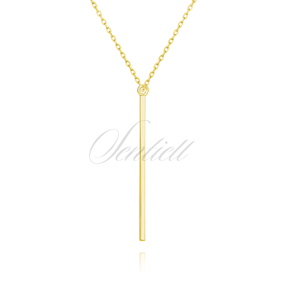 Silver (925) necklace, gold-plated