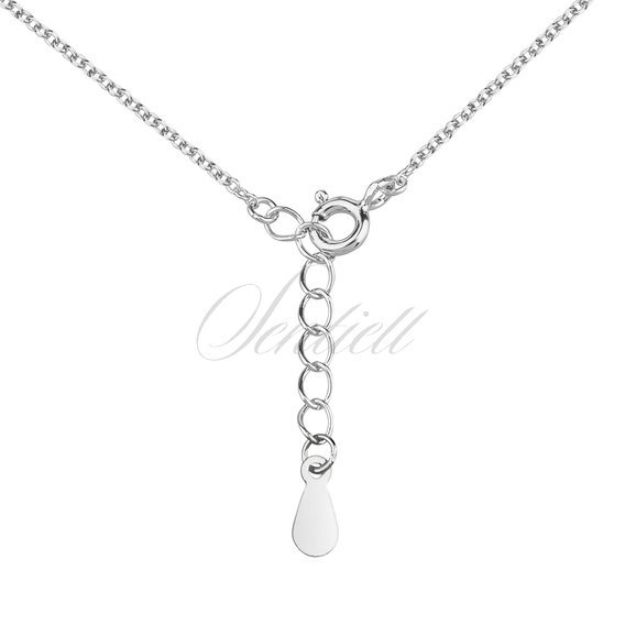 Silver (925) necklace heart and circle