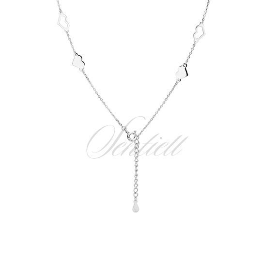 Silver (925) necklace hearts