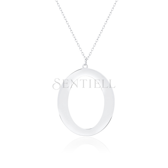 Silver (925) necklace - letter O