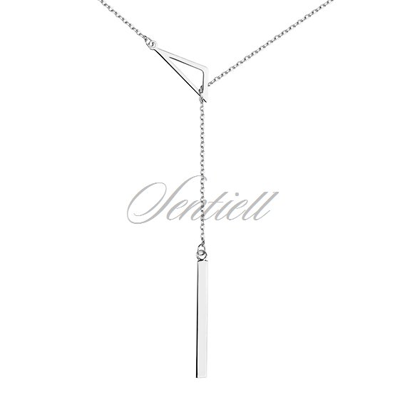 Silver (925) necklace - triangle
