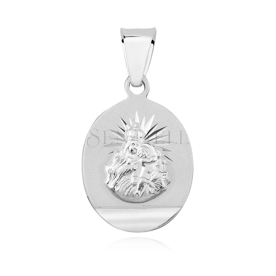 Silver (925) pendant - Jesus Christ / Scapular Mary