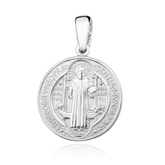 Silver (925) pendant Saint Benedict