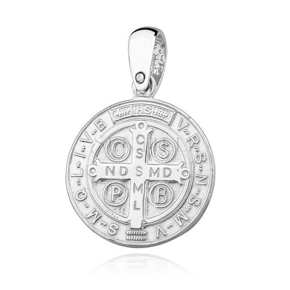 Silver (925) pendant Saint Benedict