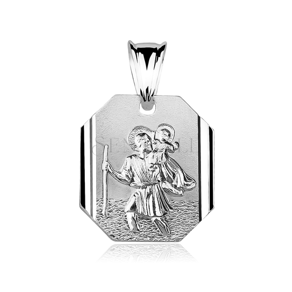 Silver (925) pendant Saint Christopher