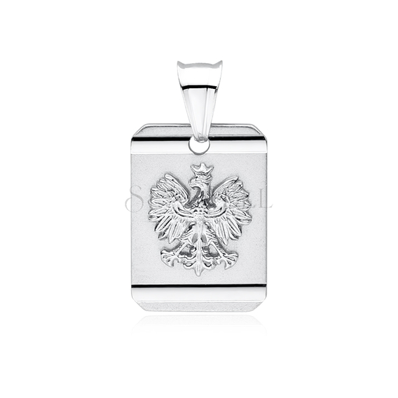 Silver (925) pendant - crowned eagle - national symbol of Poland