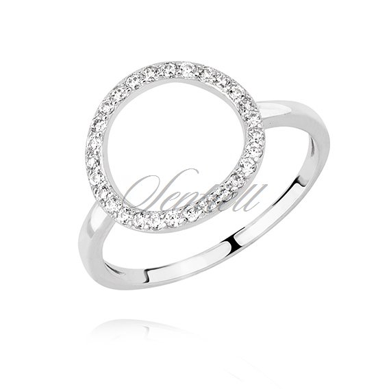 Silver (925) ring - with zirconia