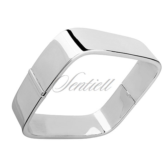 Silver (925) square bangle