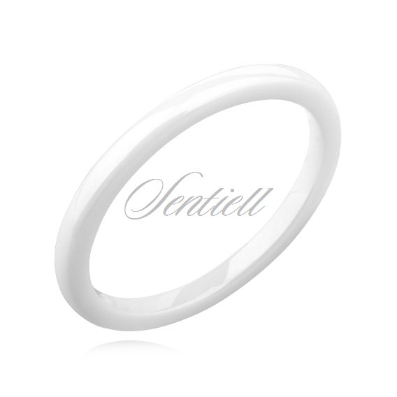 White ceramic ring 2mm