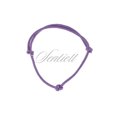 Base bracelet for flat charms - violet matt