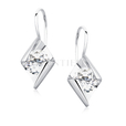 Silver (925) Earrings white zirconia