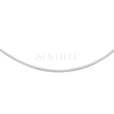 Silver (925) Venetian box chain - diamond-cut, rhodium-plated