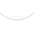 Silver (925) ball chain necklace for military tags