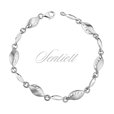 Silver (925) bracelet - leafs