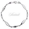 Silver (925) bracelet white zirconia